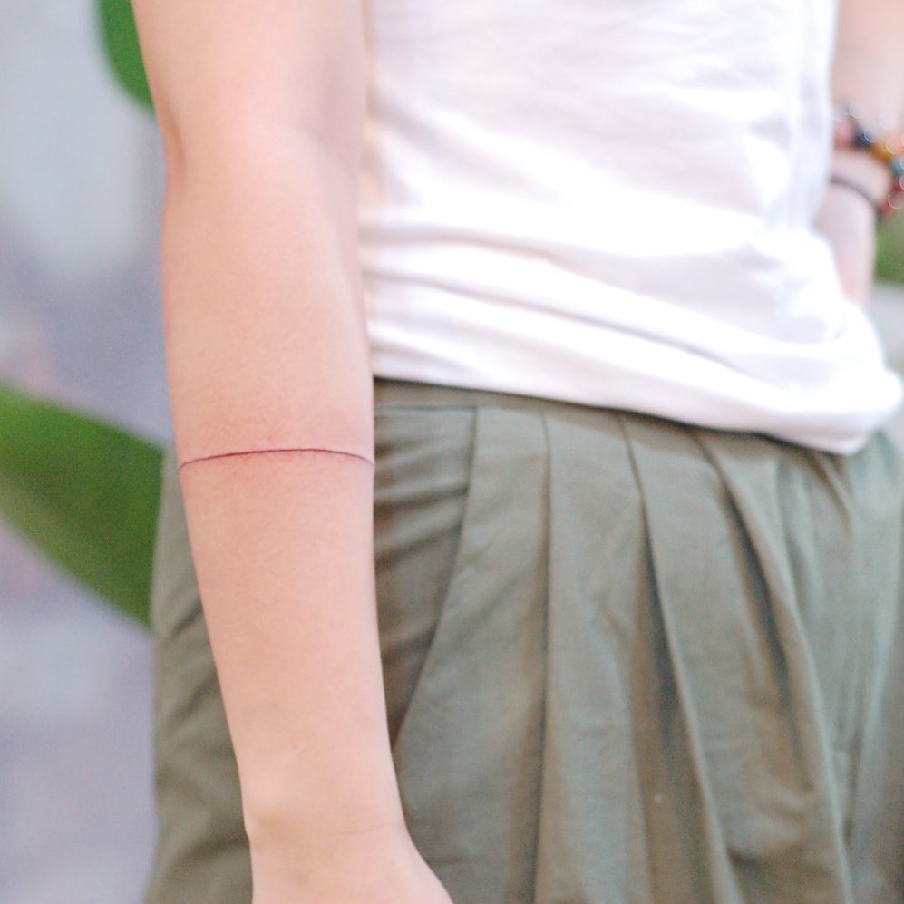 Line by wittybutton_tattoo