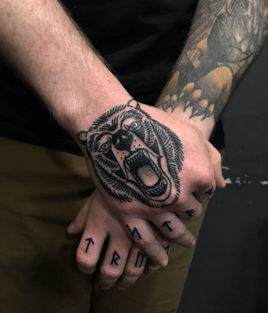 Unbreakable Bear By @Lonewolftattoo - Tattoogrid.net 1261_x_1080_jpg