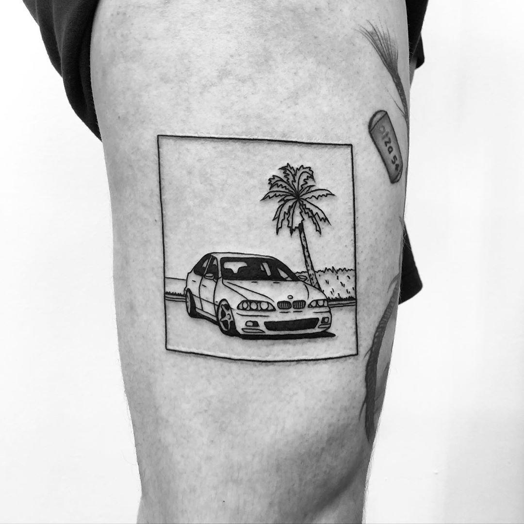 Bmw By @Alexbergertattoo - Tattoogrid.net 1080_x_1080_jpg