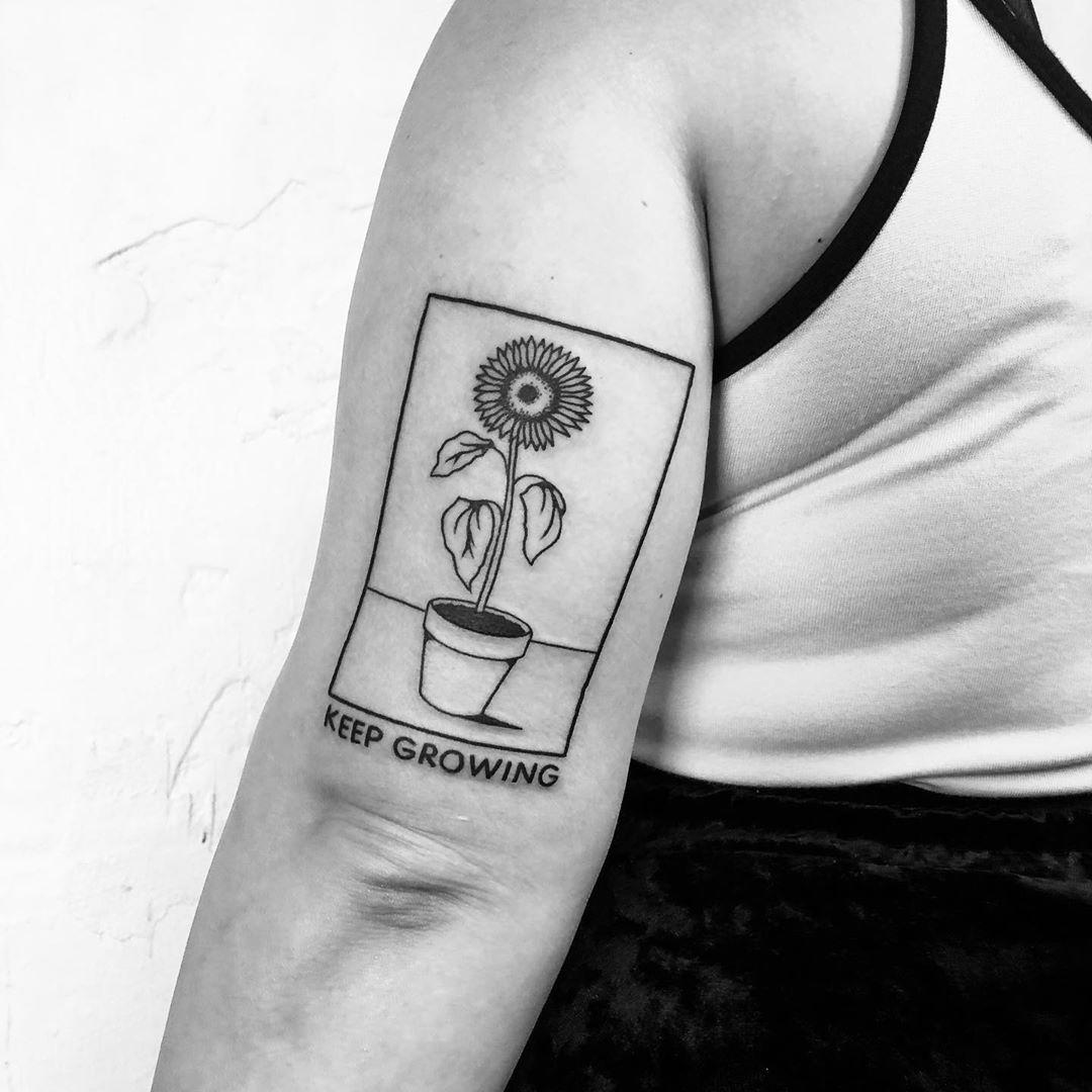 Sunflower by alexbergertattoo