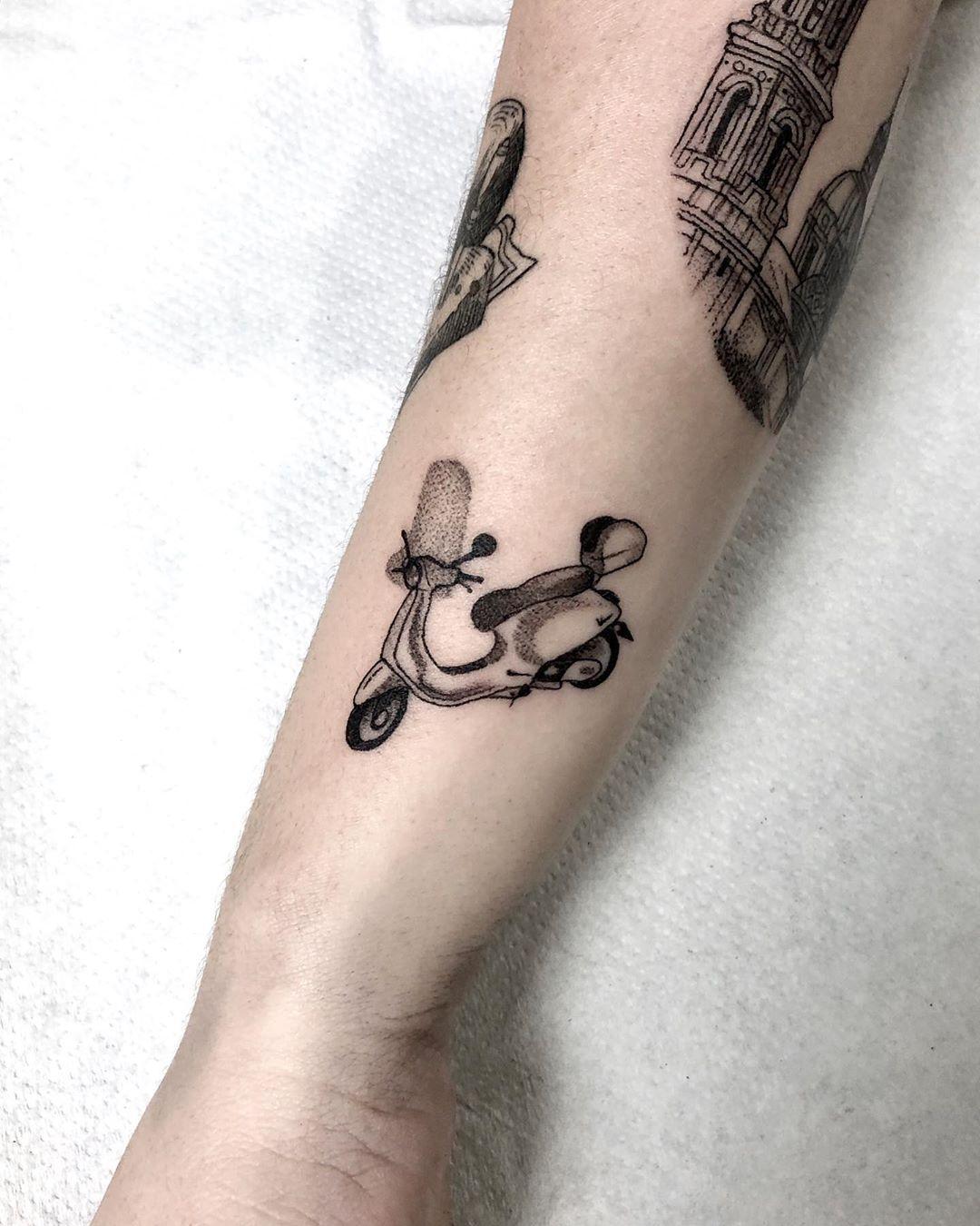 Mini Vespa by isaarttattoo Mini Vespa by isaarttattoo