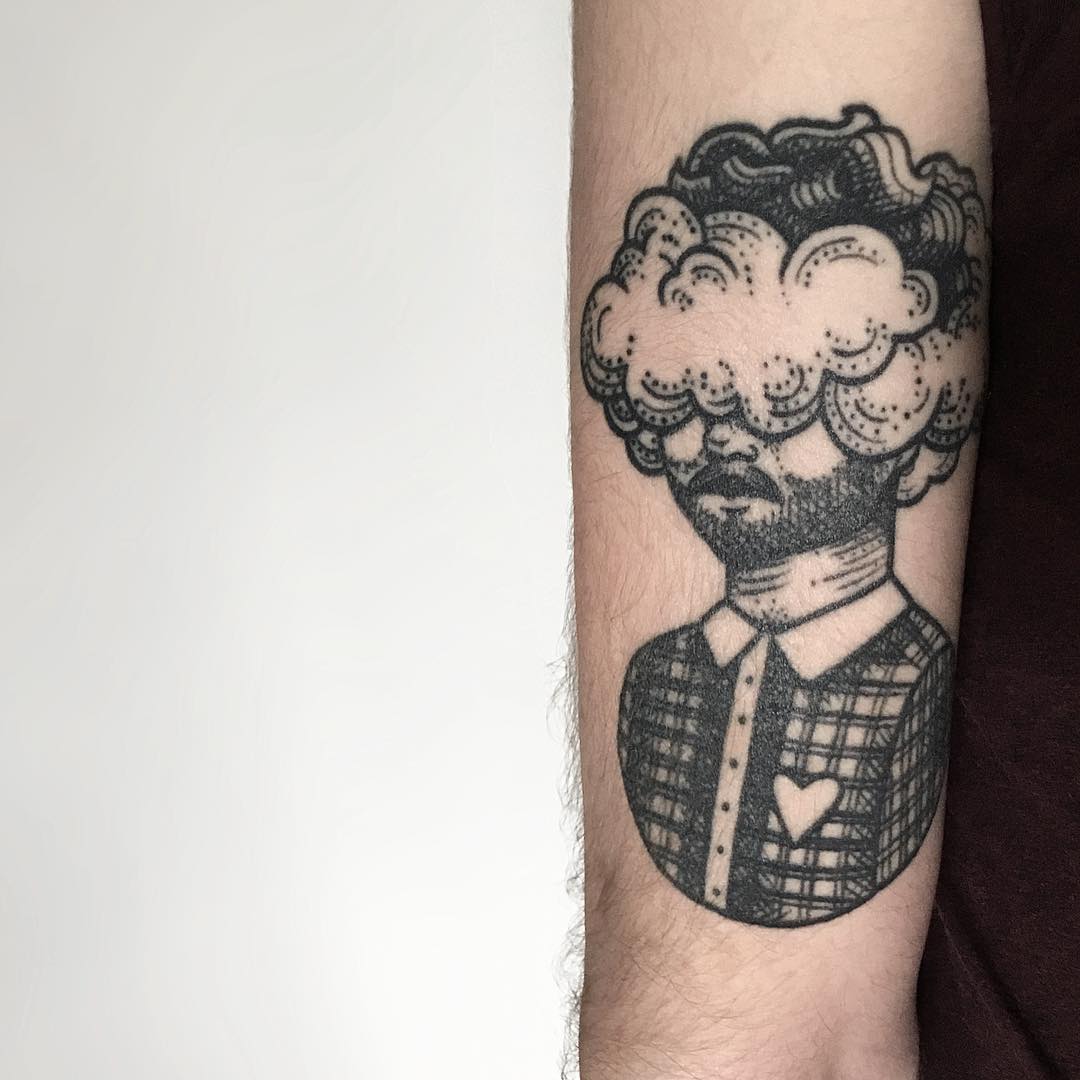 Cloud head by isaarttattoo