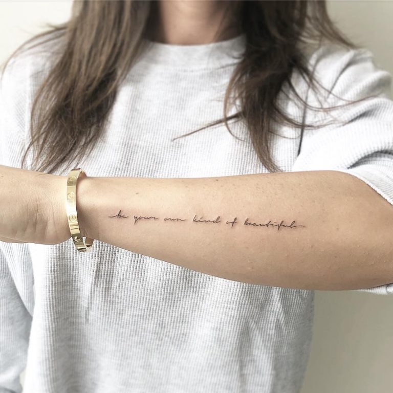 Wonderwall tattoo by Philipp Eid