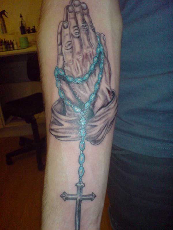 65 fotos de tatuagem de Nossa Senhora que vão te inspirar Tatuagem 75 Tatuagens de Rosário para Mostrar a Fé em Nossa Senhora!