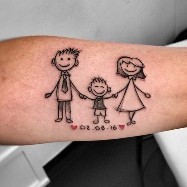 25 Fotos de Tatuagens de Família Desenhos + Imagens! [Nova coleção] Tatuagem Desenho Familia Imagens para colorir