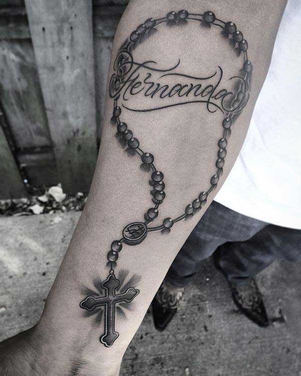 65 fotos de tatuagem de Nossa Senhora que vão te inspirar Tatuagem 75 Tatuagens de Rosário para Mostrar a Fé em Nossa Senhora!