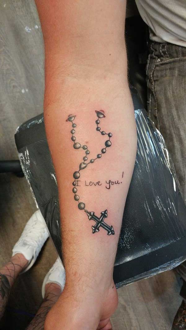 65 fotos de tatuagem de Nossa Senhora que vão te inspirar Tatuagem 75 Tatuagens de Rosário para Mostrar a Fé em Nossa Senhora!