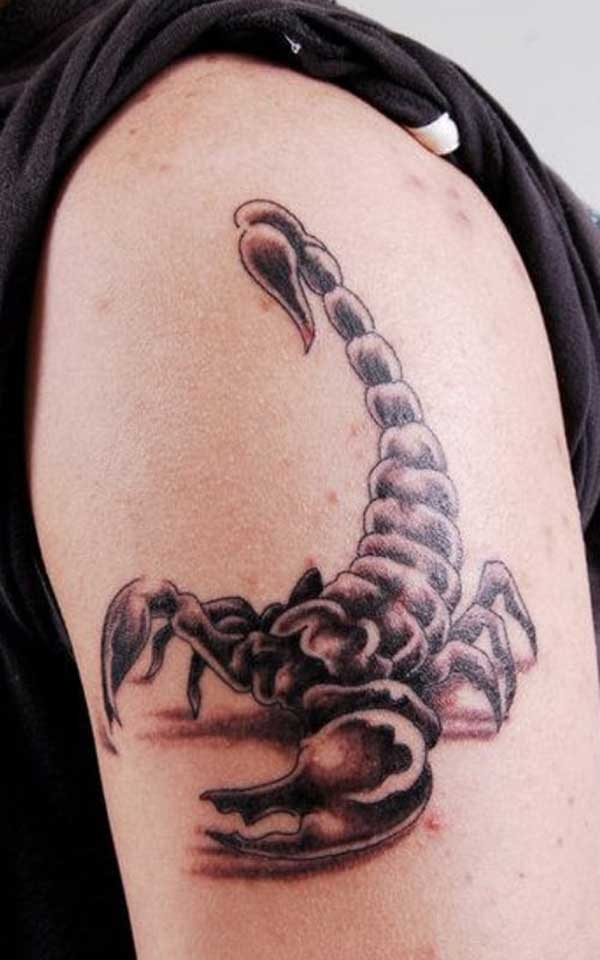 Tatuagens masculinas Tatuagem masculina de escorpiao (Tattoo de 65 Tatuagens do Signo de Escorpião Masculinas e Femininas