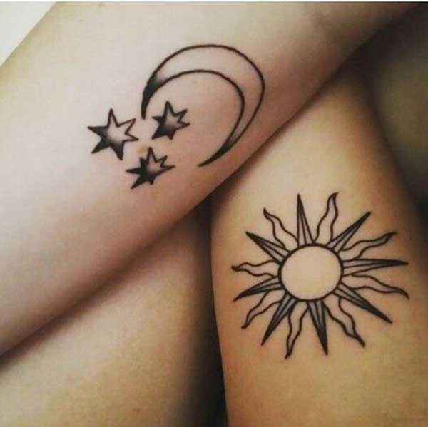 100 tatuagens do sol e da lua (e o seu significado) mistério, energia 50 Tatuagens de Sol e Lua para Homens e Mulheres Fazerem!
