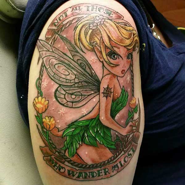 50 Tatuagens da Fada Sininho Lindas (melhores fotos!) 81 Tatuagens FOFAS da Fada Sininho (Tinker Bell)