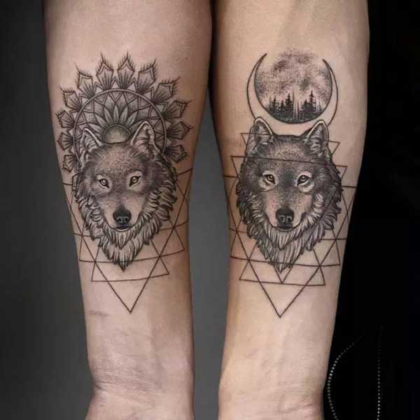 TATUAGEM DE LOBO FEMININAS 75 IDÉIAS INCRÍVEIS 98 Melhores Tatuagens de Lobo para Tatuar Hoje! [Desenhos & Fotos]