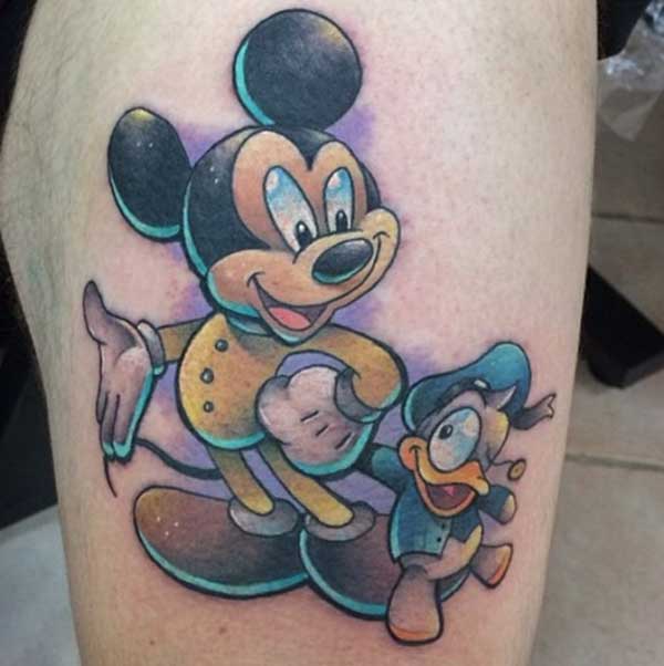 20+ Última Tio Patinhas Tatuagem Colorida Angelito Cortuna 79 Tatuagens do Tio Patinhas e do Pato Donald [Desenhos]