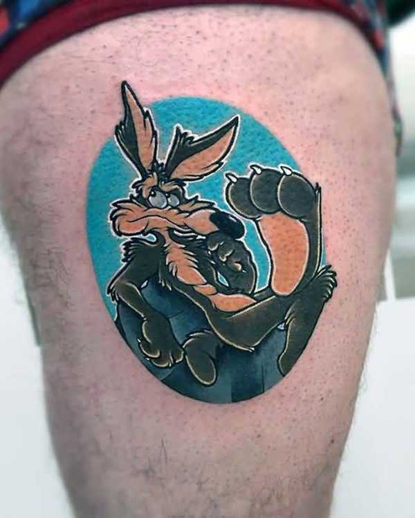 71 desenhos de tatuagem dos desenhos animados para amantes dos desenhos 97 Ideias de Tatuagens do Papaleguas, Pernalonga, Patolino e Coyote