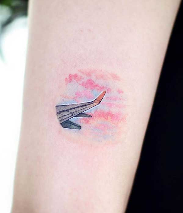 Melhores Pequenas Tatuagens para Meninas Tatuagem 85+ Tatuagens de Aviões Masculinas e Femininas + Significados