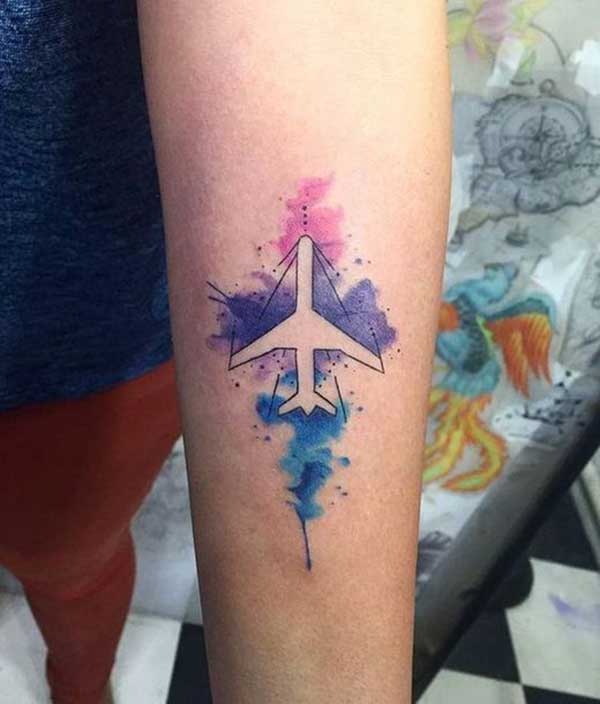 Melhores Pequenas Tatuagens para Meninas Tatuagem 85+ Tatuagens de Aviões Masculinas e Femininas + Significados