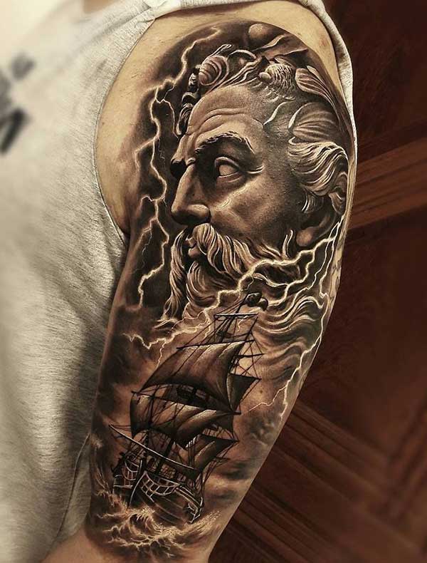 85+ Tatuagens De Poseidon → Mitologia Grega Na Sua Pele [Desenhos] 790_x_600_jpg