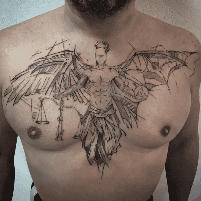 50 Amazing Chest Tattoos for Men & Women