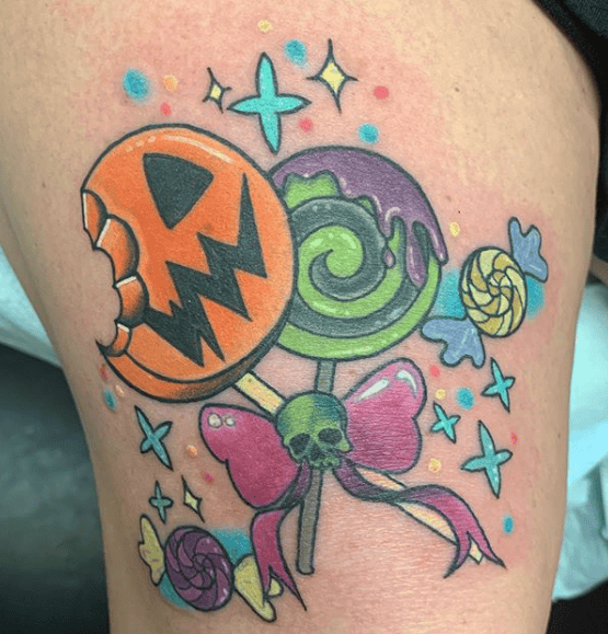 35 Cute Halloween Tattoo Design for 2023