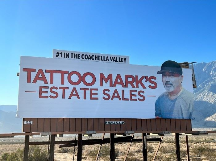 Estate Sales Tattoo Mark's Estate Sales, Palm Springs, CA