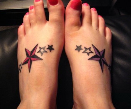 Cool Star Tattoos For Feet Archives Tattoo Fonts For Women And Women