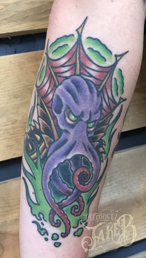 Dungeons & Dragons Mind Flayer Tattoo Tattoos by Jake B