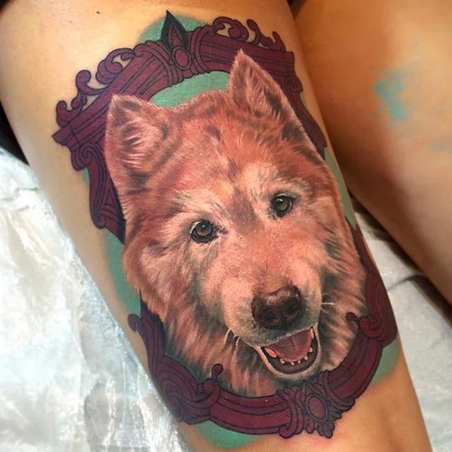 50+ El Diseño Y Las Ideas Del Tatuaje Retrato Del Perro Magnífica 640_x_640_jpg