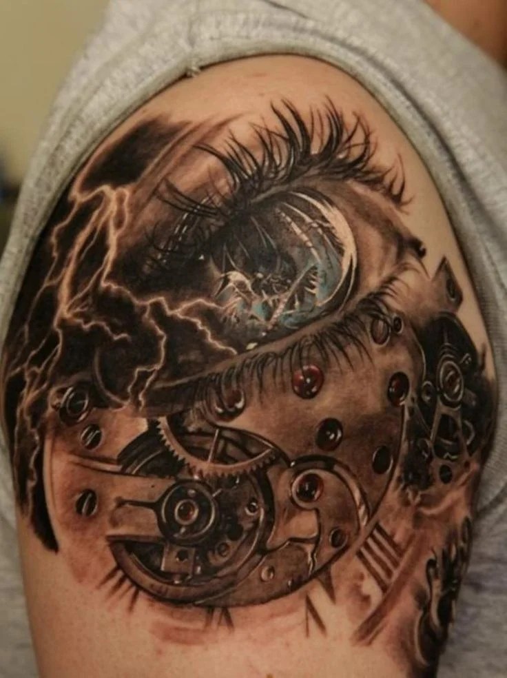 40+ Stunning Clock Tattoo Designs, Ideas For Your Good Time 984_x_736_jpg
