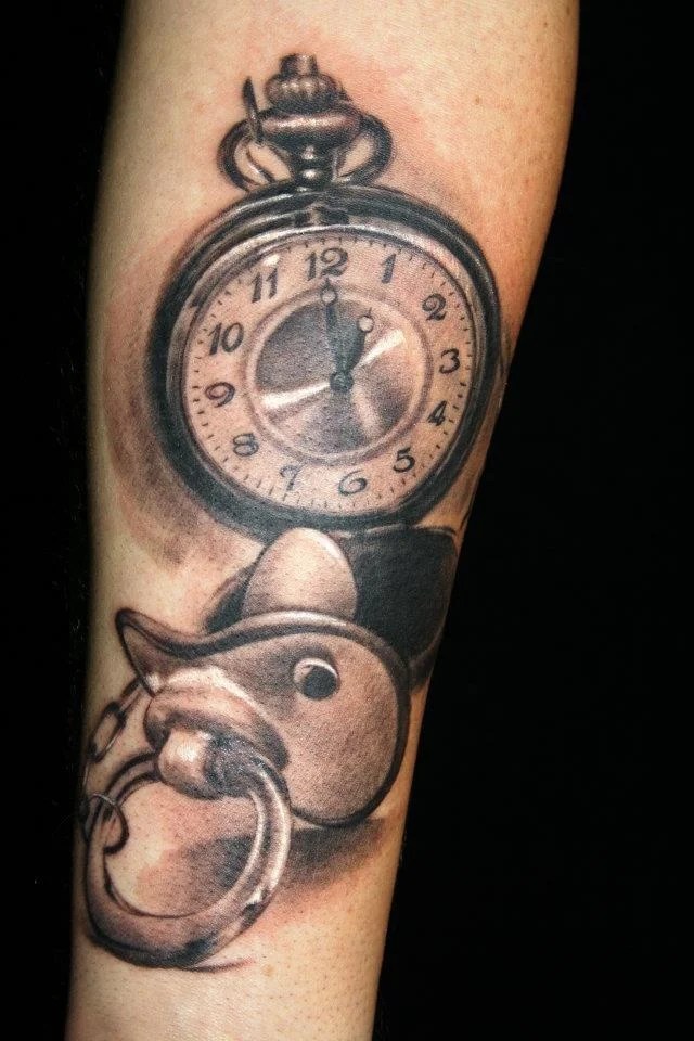 Clock Time Machine Tattoo Design Novocom Top