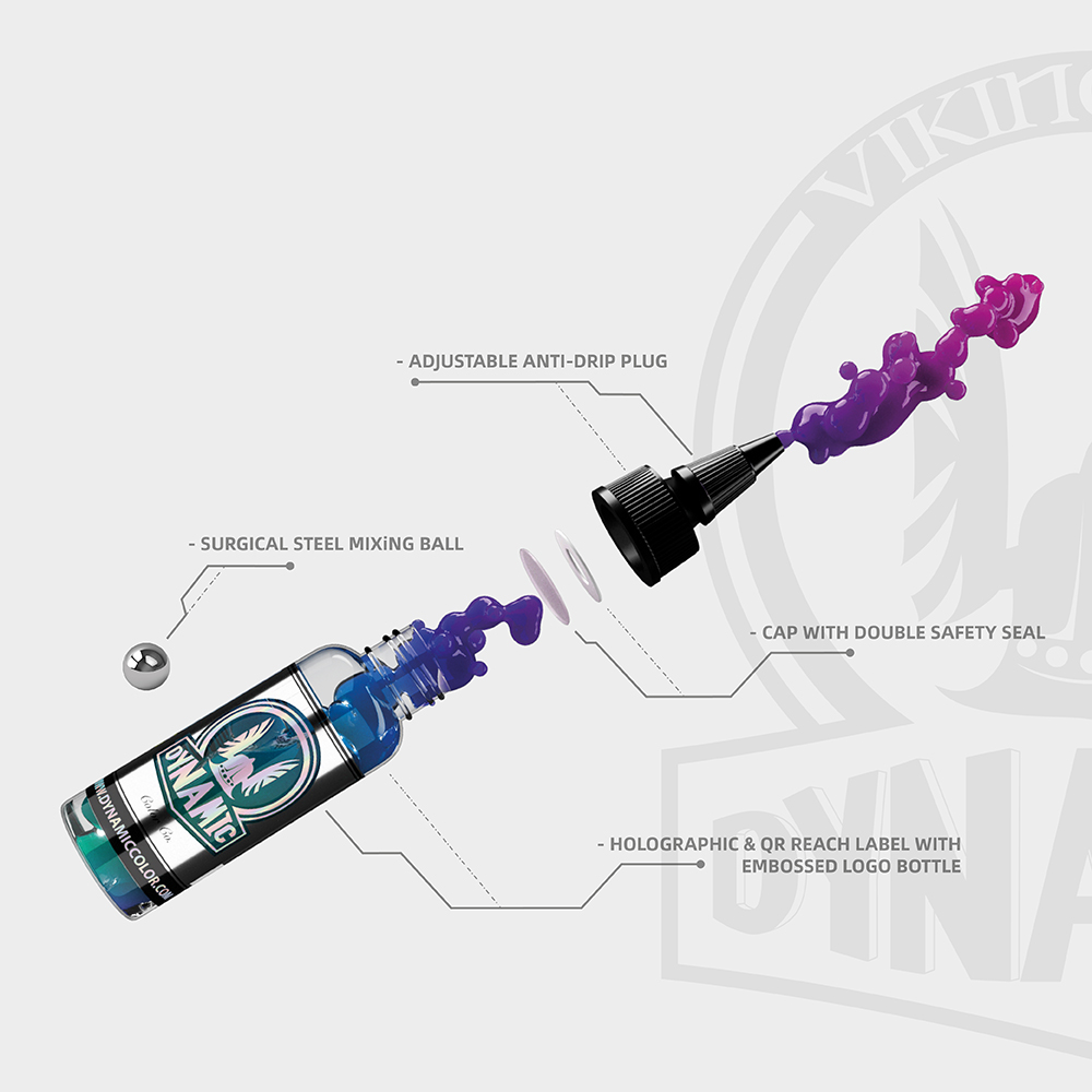 Viking by Dynamic Crimson Red 30ml Redz Tattoo Supply