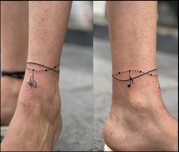 Top 71+ tattoo ideas ankle bracelet best