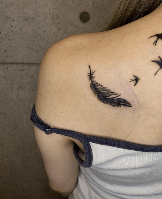 Feather Tattoo Ideas Guide On Meaning and History Tattoo Stylist