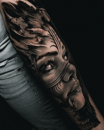 Native American Tattoos - Animal Spirits, Arrows & Feathers [2021 Guide] - Tattoo Stylist 535_x_430_png