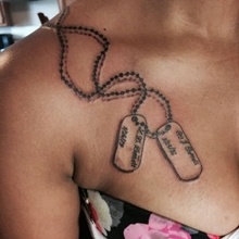 Dog Tag Tattoos And The Diversity In Meanings - Tattooswin 220_x_220_jpg