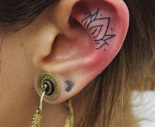 Tatuagem atrás da orelha 70 ideias diferentes para você se inspirar Ouça! 90 desenhos de tatuagem de orelha unisex » Tatuagens HD