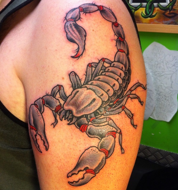 Tatuagens de Escorpião para se inspirar Tatuagens legais Desenhos de tatuagem de braço incrível para meninos e meninas