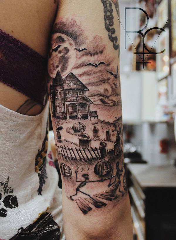 55 desenhos de tatuagem de Halloween » Tatuagens HD 55 desenhos de tatuagem de Halloween » Tatuagens HD