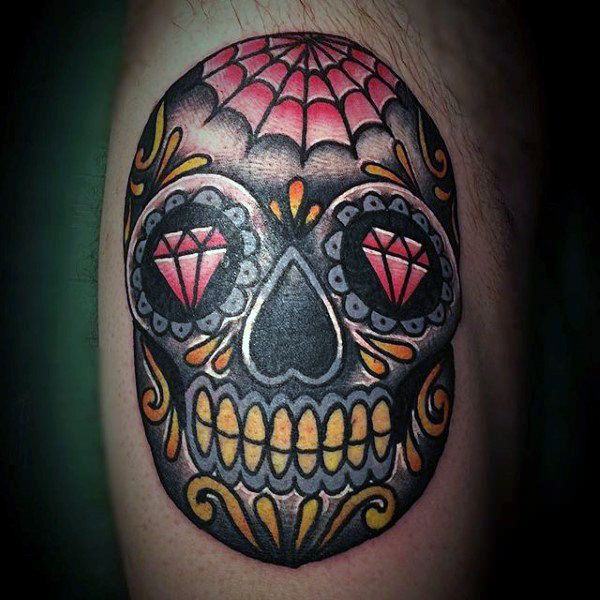 TATUAGEM DE CAVEIRA 100 IDÉIAS INCRÍVEIS Natan Bazanelli 155 desenhos de tatuagem de caveira de açúcar com significado