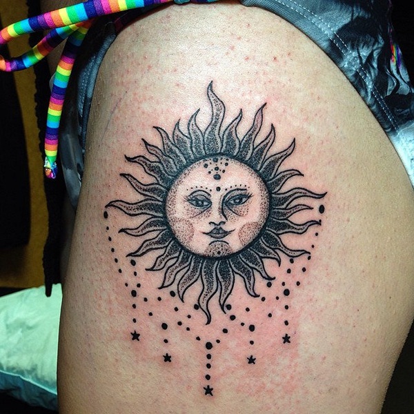 Tatuaje del Menorah o candelabro judío 61 tatuagens quentes e brilhantes do sol » Tatuagens HD