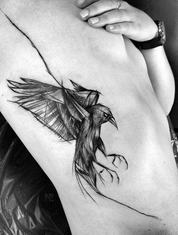 Tatuagem de pássaros 80 ideias para você se inspirar e tatuar Estilos de tatuagem de corvo místico » Tatuagens HD