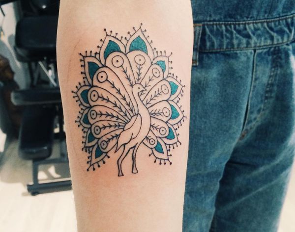 Fotos de tatuagem de pavão Fotos de Tatuagens 21 tatuagens de pavão muito bonitas como um símbolo de beleza