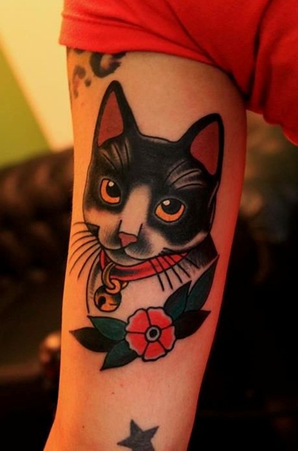 Pin on Tatuagens Femininas / Tattos Feminine Desenhos de tatuagem de gato uma lista de 67 tatuagens de gato mais
