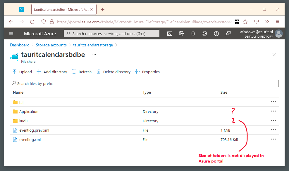 Azure Storage Files what takes my space? Tim Taurit