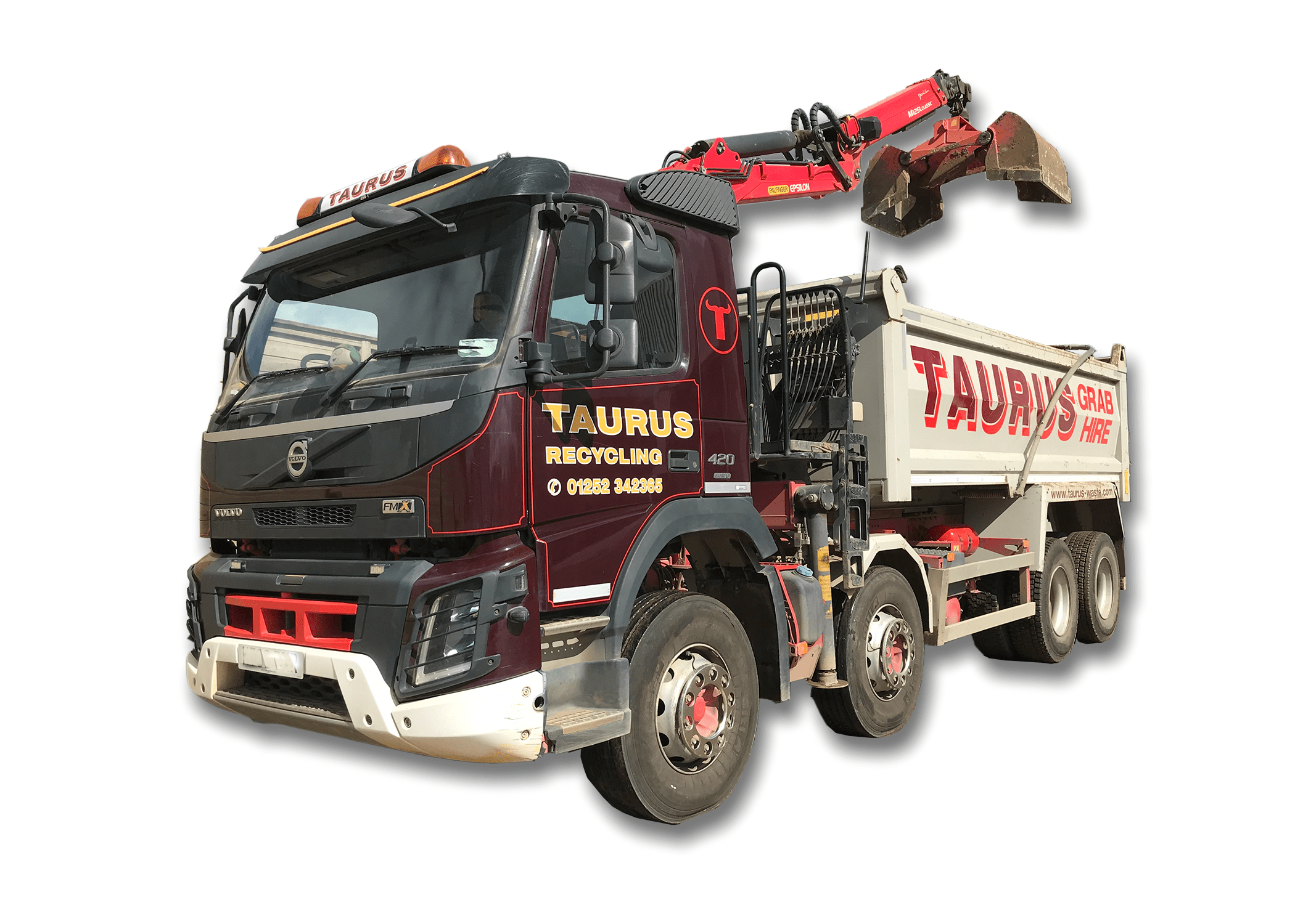 GRAB HIRE Taurus Waste Recycling Surrey & Hampshire Low prices
