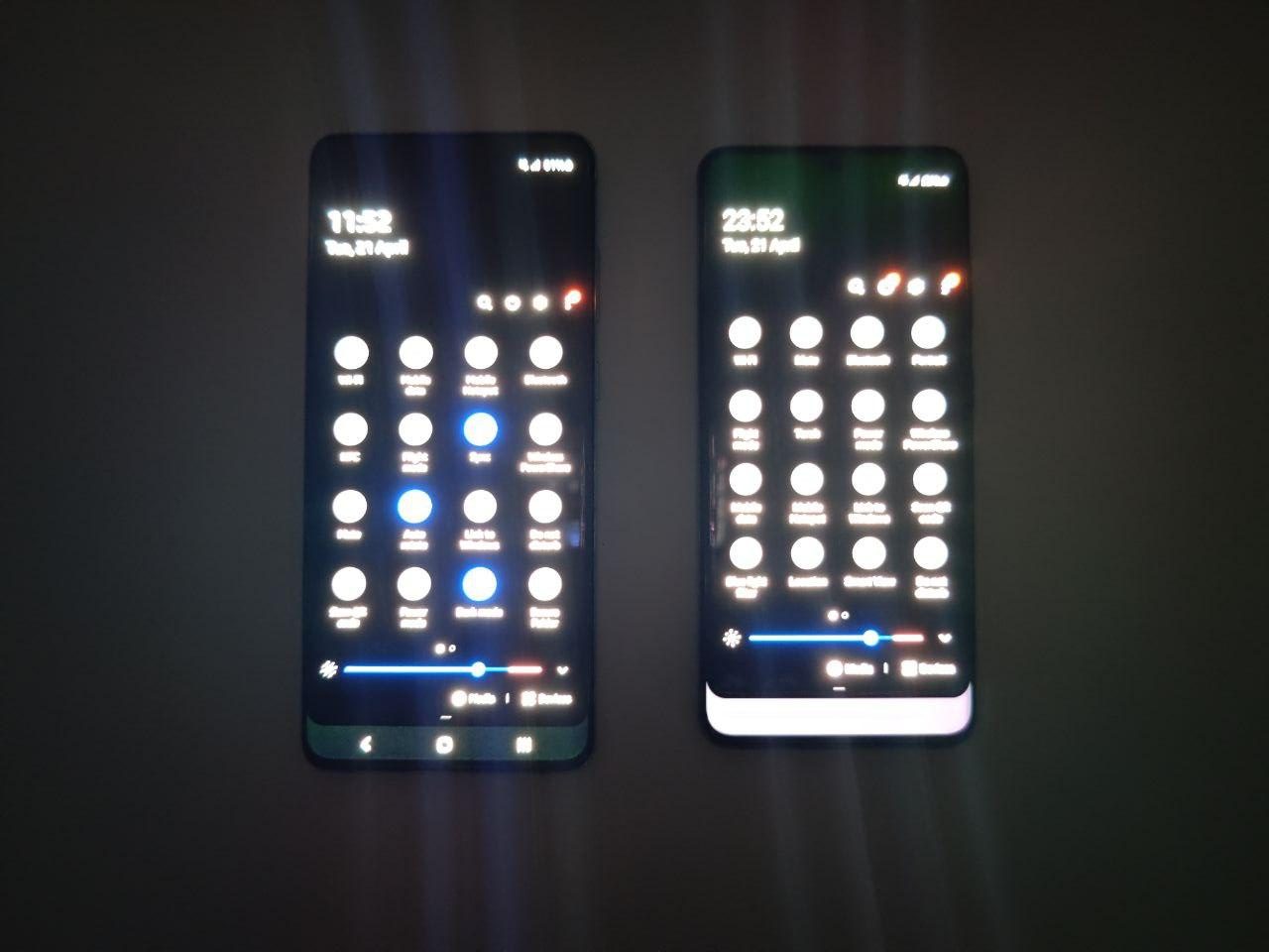 The Samsung Galaxy S20 has a same Green Tint Issue as the