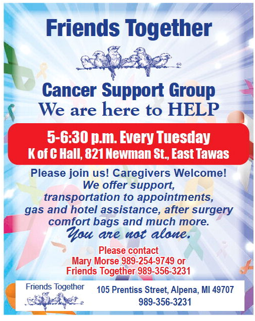Friends Together Cancer Support Group Tawas Area Chamber of Commerce