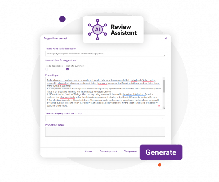 Transfer Pricing Benchmark TPbenchmark