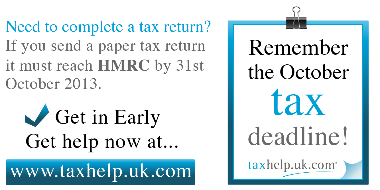 The 31st October HMRC tax return deadline
