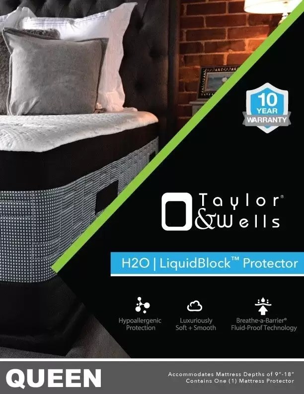 Mattress Protectors Taylor & Wells High Quality, Made in USA