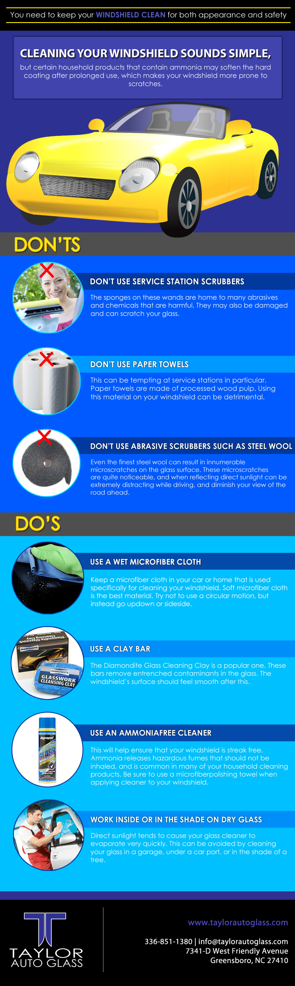 Keeping Your Windshield Clean! Greensboro NC