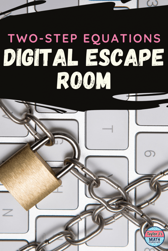 Two Step Equations Activity a DIGITAL Escape Room for Google Forms